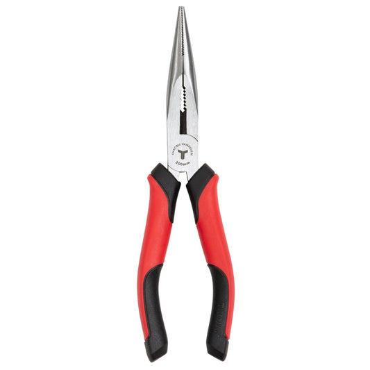 Trojan 200mm Long Nose Plier - Red and Black - Ergonomic Anti-Slip Handles – view 2 - Auzzistore