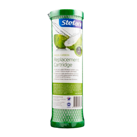 Stefani 1 Micron Green Carbon Replacement Cartridge 250mm Carbon Filter - Auzzistore