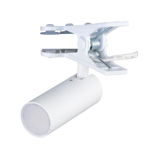 Verve Design 4.5W LED Clip Lamp - 145mm x 90mm x 130mm - White - Adjustable Shade