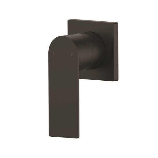 Mondella Black Matte Rococo Shower Mixer - 165mm x 125mm x 105mm - Lead-Free Stainless Steel