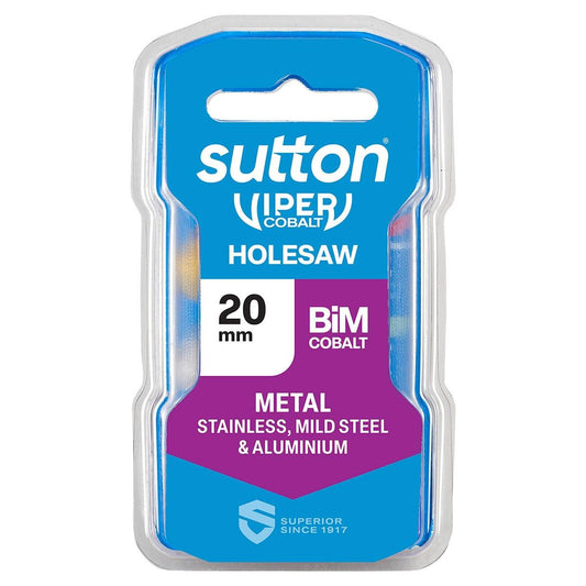 Sutton Tools 20mm Viper Cobalt Bi Metal Holesaw - Durable Cutting Tool - Auzzistore