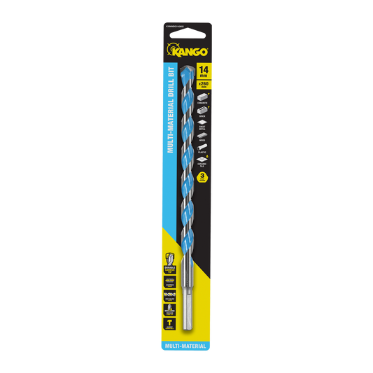 Kango Multi Material Drill Bit 14mm x 260mm - Durable Carbide Tip - Precision Start - Auzzistore
