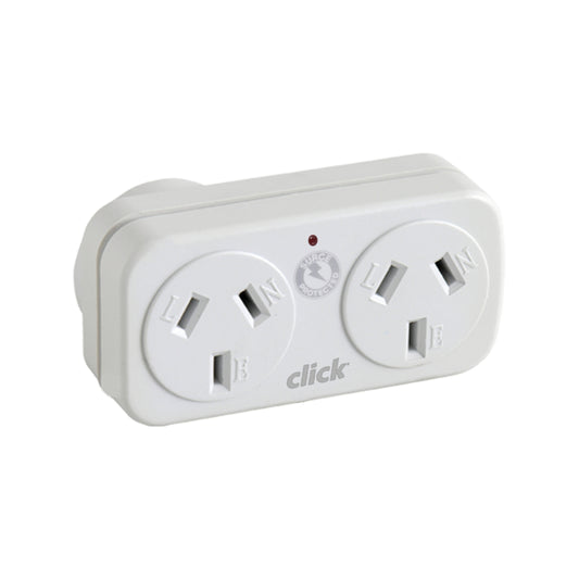 Click Right Hand Double Adaptor With Surge Right