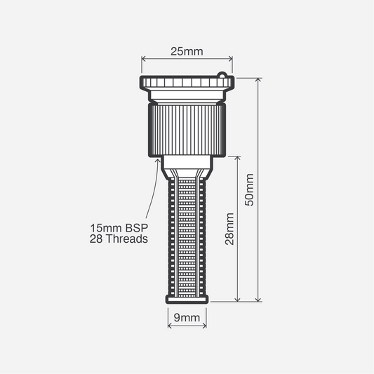 Holman Adjustable Nozzle - 2.4M - Plastic - 0 to 360 Degree Spray – view 2 - Auzzistore