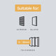 Hakuna Pets Medium Ultra Clear Pet Door - 290mm Flap - Durable - Weatherproof