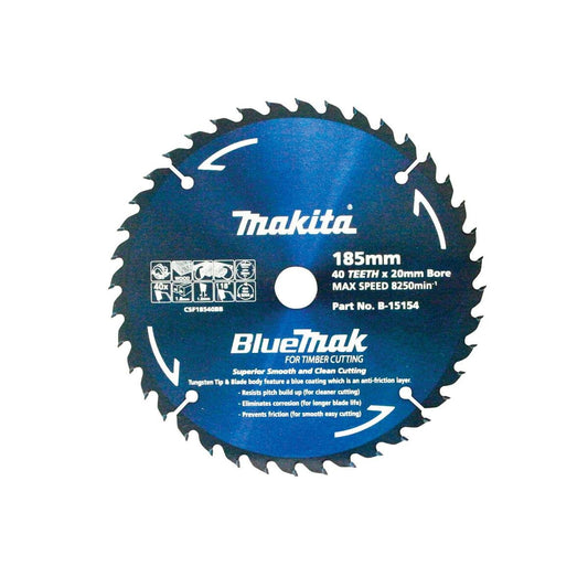 Makita Circular Saw Blade - 185mm - Metal - Timber Cutting