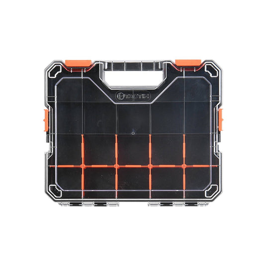 Tactix 365mm Interlock Organiser - Clear - 9 Removable Dividers – view 2 - Auzzistore