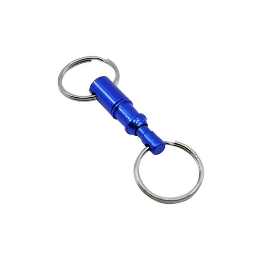 Key Essentials Pull Apart Key Holder Key Ring - Durable - Compact - Assorted Colours - 9.65mm x 40mm x 9.65mm