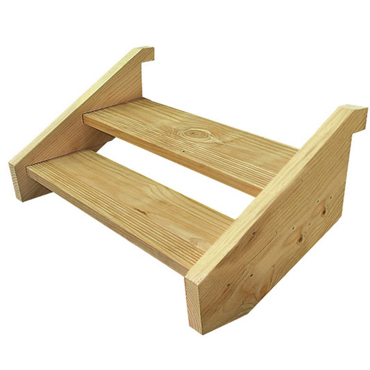 Wilmaplex Ezistep Stringers H3 Treated Pine 2 Tread Outdoor Steps - Auzzistore