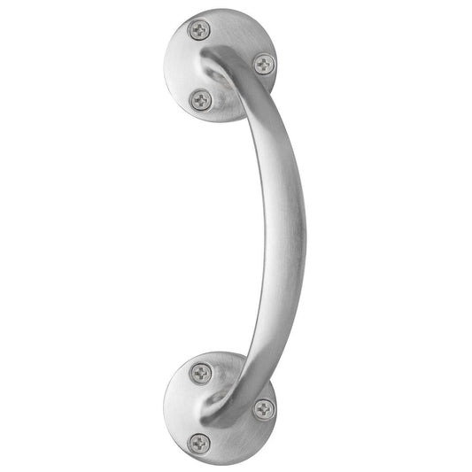 Delf Pull Handle - 155mm x 11mm - Solid Brass - Satin Chrome - Auzzistore