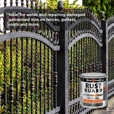 White Knight Rust Guard Cold Gal 0.25L Primer Paint Heavy Duty Protection