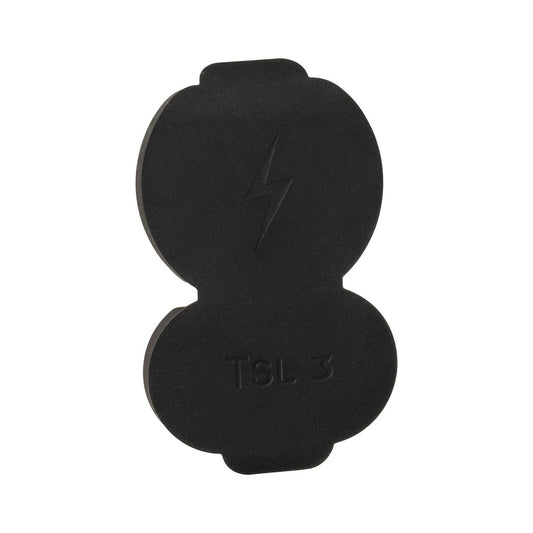 Deta EV Charger Plug Lid - Waterproof Silicone - Black - 10mm x 68mm x 110mm - Auzzistore