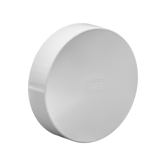 Holman 150mm PVC DWV Push On Cap - Grey - Durable - Easy To Use