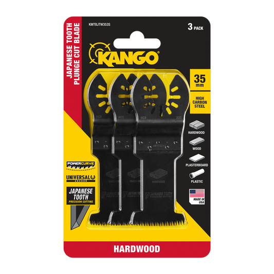 Kango 35mm Japanese Tooth Plunge Cut Blade 3 Pack - Precision Cutting - 57mm Depth - Auzzistore