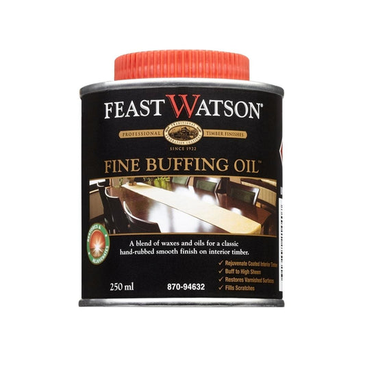 Feast Watson Fine Buffing Oil 250ml Clear Oil-Based High Gloss