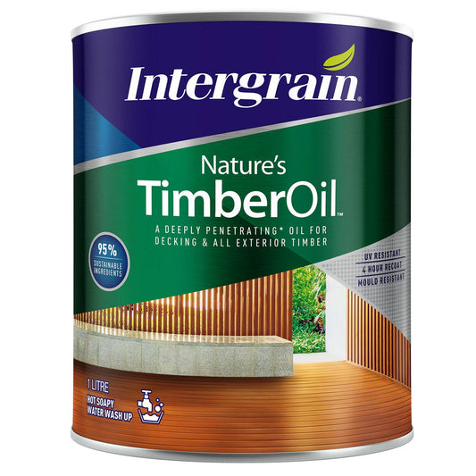 Intergrain Nature's Timber Oil - 1L - Oil Based - UV Resistant - Auzzistore