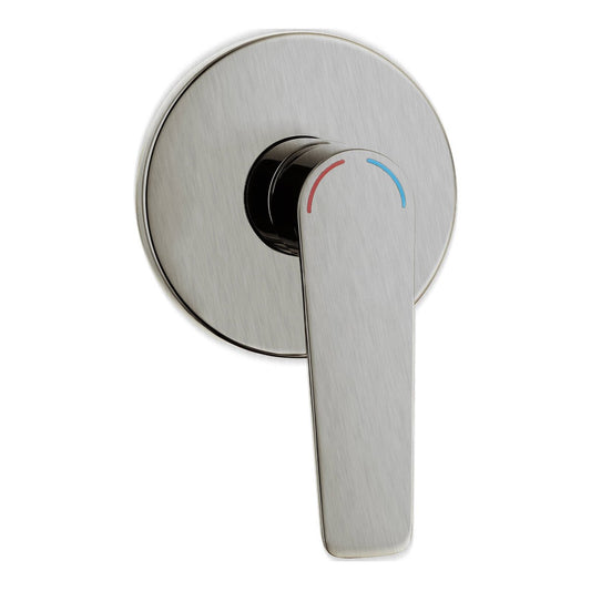 Evekare 35mm Brushed Nickel Extended Lever Shower Mixer - Accessibility Aid