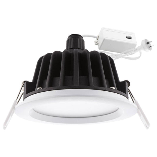 Deta 11W Tri Colour Dimmable LED Downlight 92mm - IP65 - Adjustable Brightness