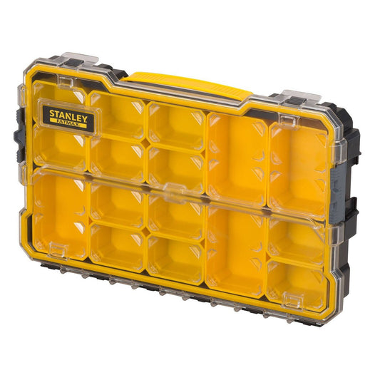 Stanley Fatmax Pro 2/3 Shallow Organiser - 16 Removable Cups - 270mm x 70mm x 440mm - Auzzistore