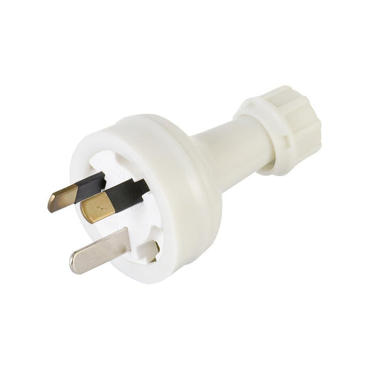 Deta 10A White Plug Top - PVC - 3 Pin - Flexible Cord Compatibility - Auzzistore