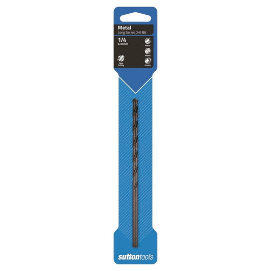 Sutton Tools 1/4 Long Series Jobber Drill Bit M2 HSS Blue Finish - Auzzistore