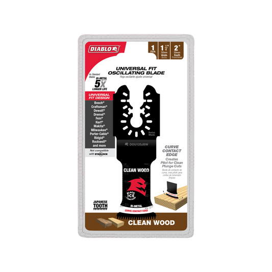 Diablo Multi Tool Blade Clean Wood 50mm x 32mm Universal - Ultra-Hardened Edge - Precision Cuts - Auzzistore