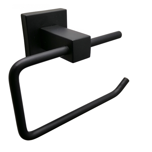 Barelli Piazza Matte Black Toilet Roll Holder - 1 Piece - 90mm x 145mm
