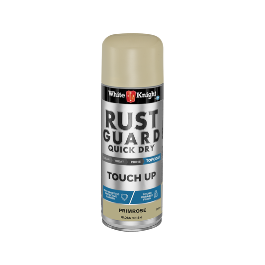 White Knight Rust Guard Touch Up Spray Paint 300g - Primrose Gloss - Auzzistore