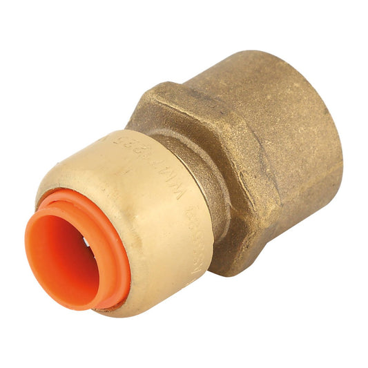 Smartex Copper Female Connector - 15 x 15mm - Lead Free Brass - Push-Fit - Auzzistore