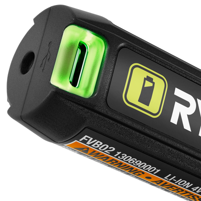 Ryobi USB Lithium Battery Power Bank Twin Pack - 2 x 2.0Ah - LED Gauge