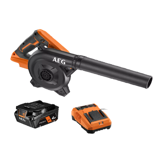 AEG 18V Compact Blower Kit - 4Ah Battery - 257km/h Air Velocity - 3kg - Auzzistore