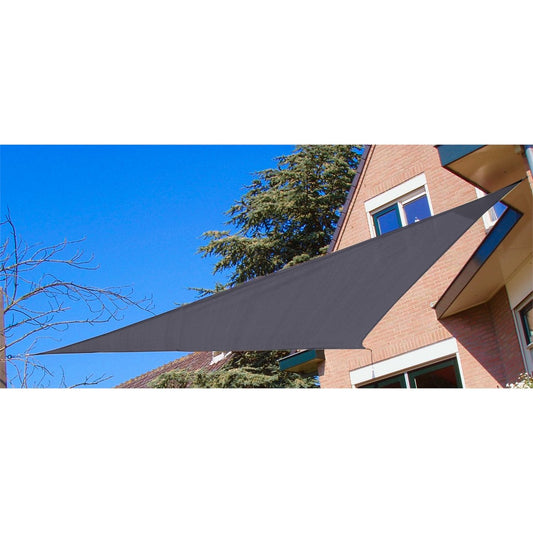 Marquee Triangle Shade Sail 3 x 3m Charcoal HDPE Weather Resistant – view 2