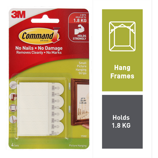 Command Small Picture Hanging Strips - 4 Pack - White - Damage-Free – view 2