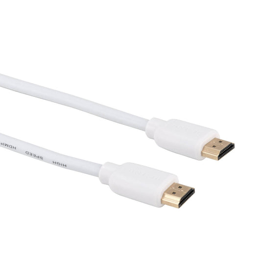 Antsig 2m HDMI Cable - White - Ultra HD 4K - Gold-Plated Connectors