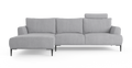 Brosa Como Motion Modular Sofa with Chaise (Gainsboro Grey, Left Chaise)
