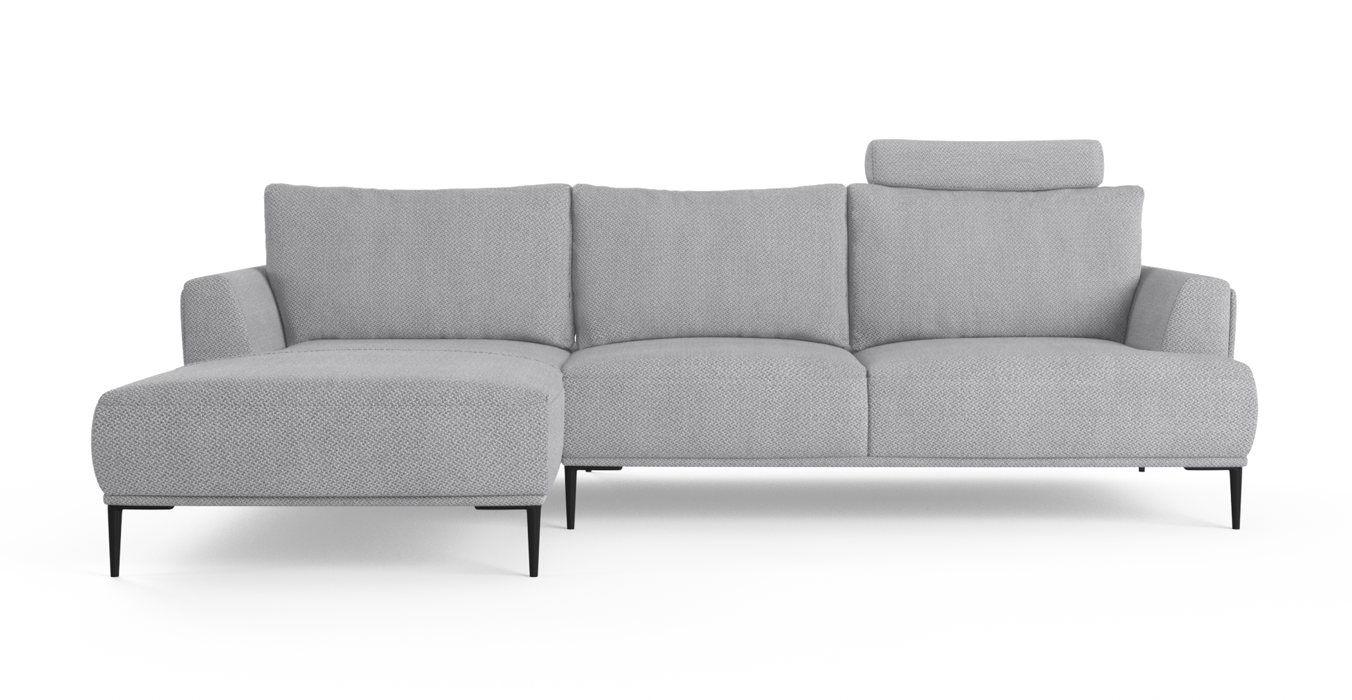 Brosa Como Motion Modular Sofa with Chaise (Gainsboro Grey, Left Chaise)