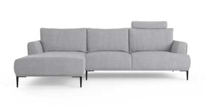 Brosa Como Motion Modular Sofa with Chaise (Gainsboro Grey, Left Chaise)