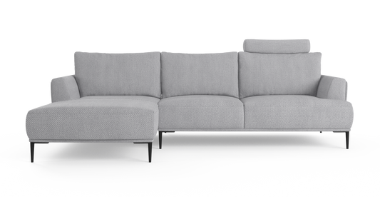 Brosa Como Motion Modular Sofa with Chaise (Gainsboro Grey, Left Chaise)