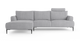 Brosa Como Motion Modular Sofa with Chaise (Gainsboro Grey, Left Chaise)