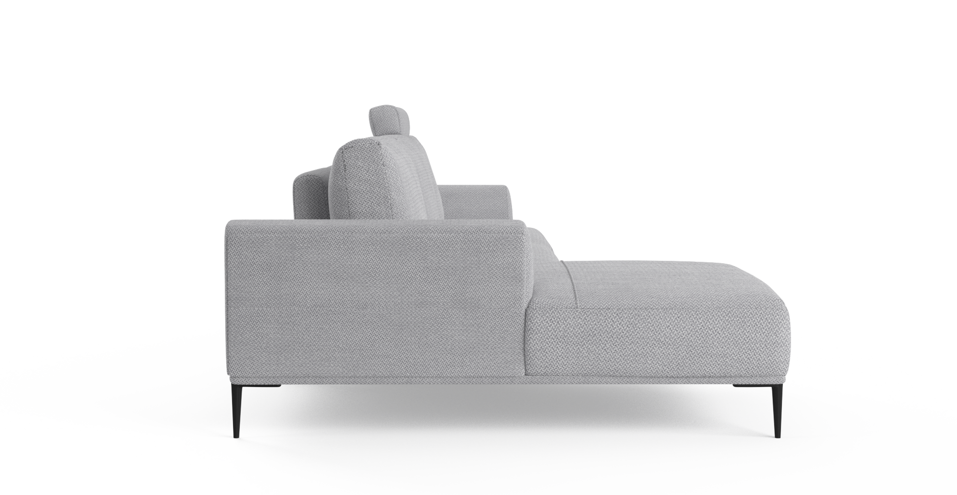 Brosa Como Motion Modular Sofa with Chaise (Gainsboro Grey, Left Chaise)