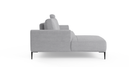 Brosa Como Motion Modular Sofa with Chaise (Gainsboro Grey, Left Chaise)