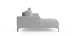 Brosa Como Motion Modular Sofa with Chaise (Gainsboro Grey, Left Chaise)