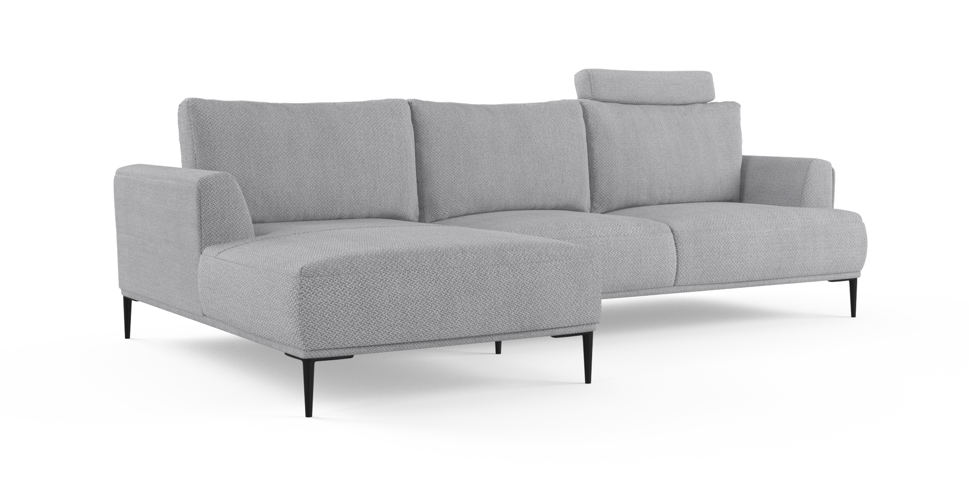 Brosa Como Motion Modular Sofa with Chaise (Gainsboro Grey, Left Chaise)