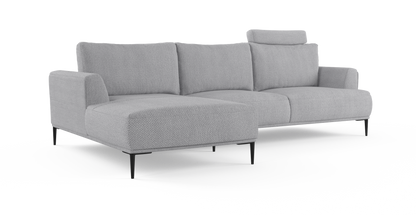 Brosa Como Motion Modular Sofa with Chaise (Gainsboro Grey, Left Chaise)