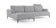 Brosa Como Motion Modular Sofa with Chaise (Gainsboro Grey, Left Chaise)