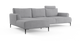 Brosa Como Motion Modular Sofa with Chaise (Gainsboro Grey, Left Chaise)