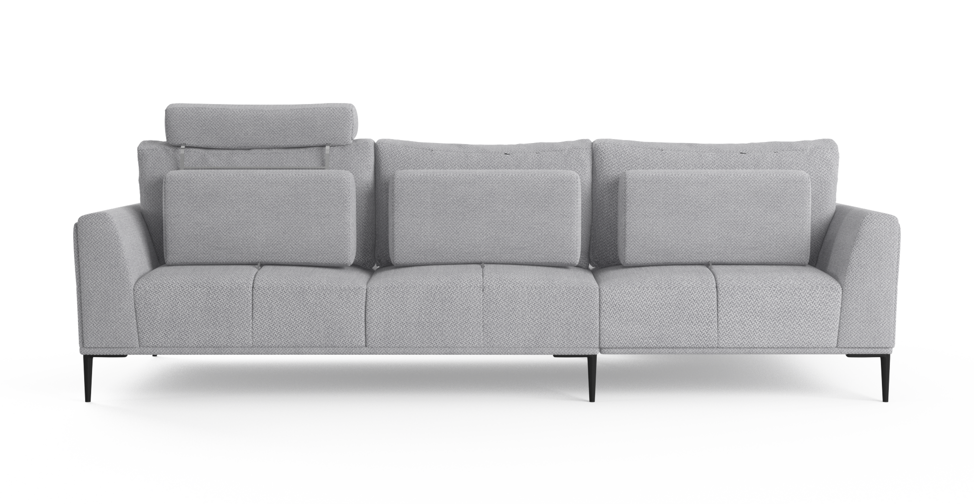 Brosa Como Motion Modular Sofa with Chaise (Gainsboro Grey, Left Chaise)