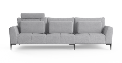 Brosa Como Motion Modular Sofa with Chaise (Gainsboro Grey, Left Chaise)