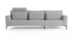 Brosa Como Motion Modular Sofa with Chaise (Gainsboro Grey, Left Chaise)