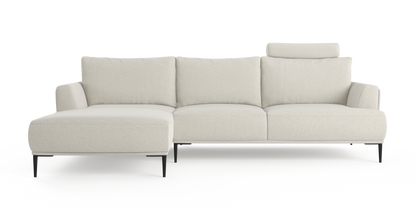 Brosa Como Motion Modular Sofa with Chaise (Seashell White, Left Chaise)